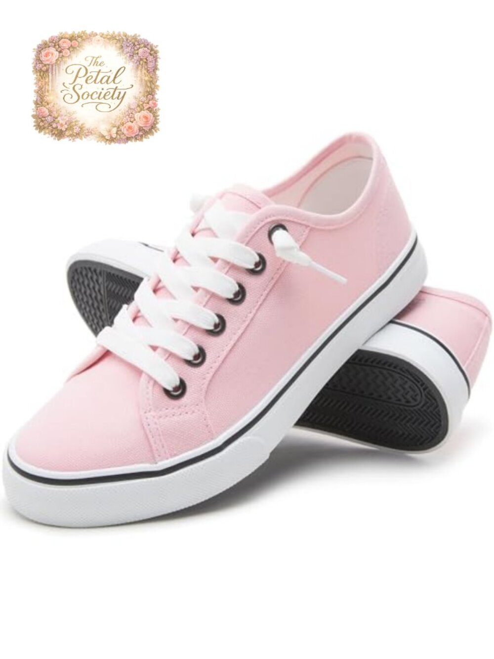 Women's Canvas Slip On Sneakers Non Slip Lace Up Low Top Casual Shoes